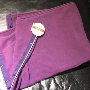 Lululemon fleece vinyasa scarf in berry yum yum